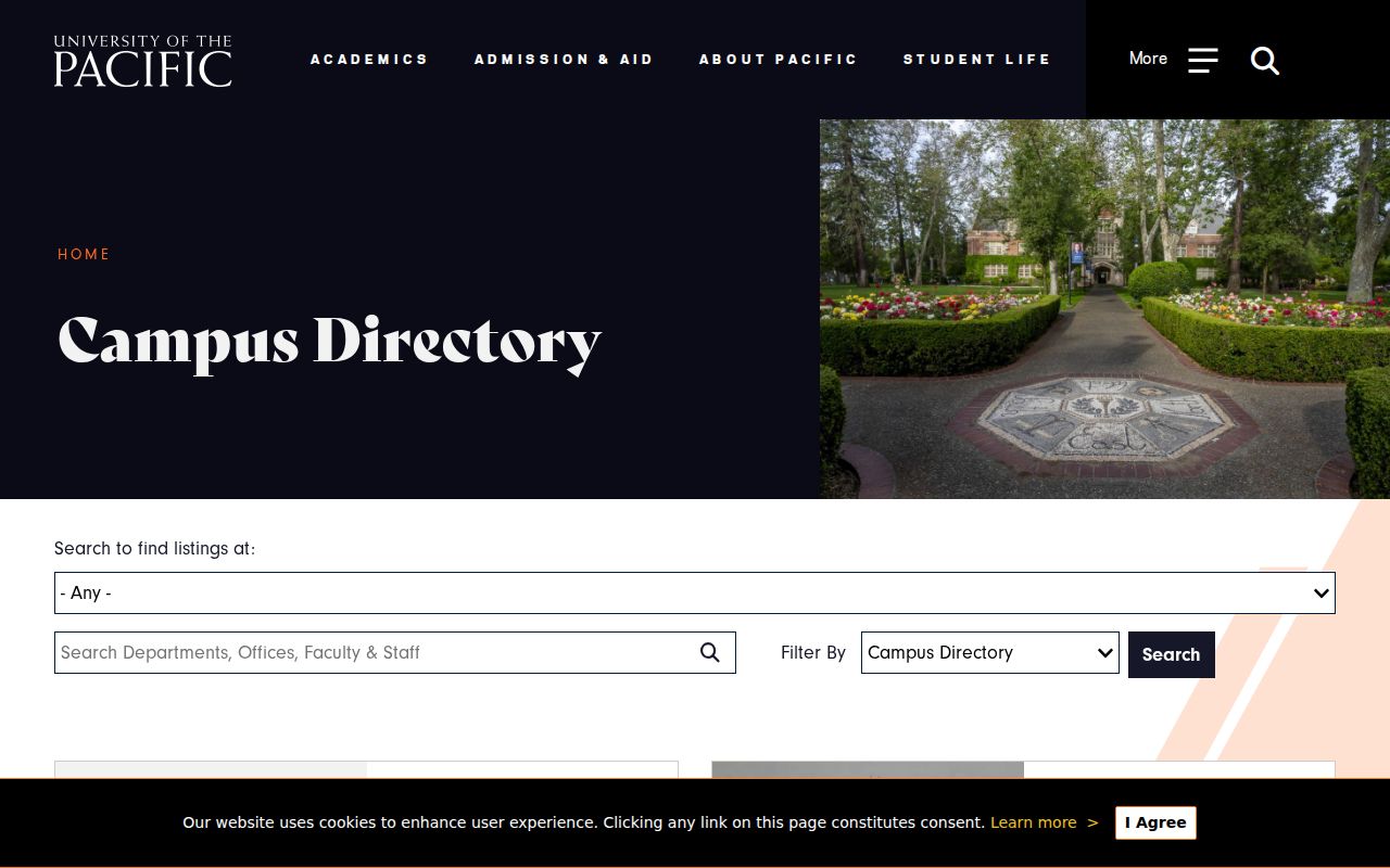 Stockton people directories University of the Pacific search